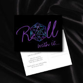 RPG Dice | Nebula Tabletop Roleplayer Date Change ポストカード