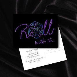 RPG Dice | Nebula Tabletop Roleplayer Date Change ポストカード