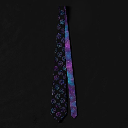 RPG Dice | Purple Old School Tabletop Roleplayer ネクタイ