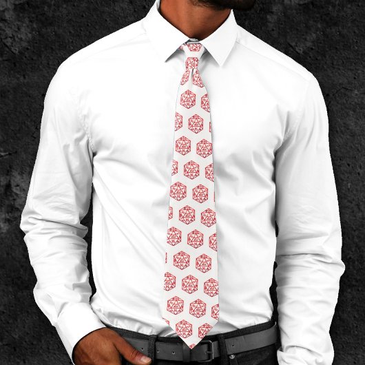 RPG Dice | Red Old School Tabletop PnP Roleplayer ネクタイ