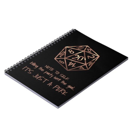 RPG DMユーモア | ゲーマーパーティーを殺すペルク ノートブック (左側)