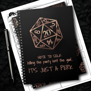 RPG DMユーモア   ゲーマーパーティーを殺すペルク ノートブック
