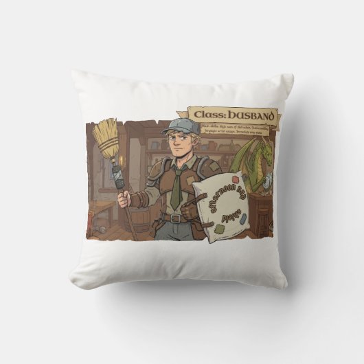 RPG Family - Class Husband E - with Shield クッション (正面)