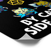 Rpg Gamer Cats Side Quest Funny Nerd Adhd Cat Men  ポスター (角)