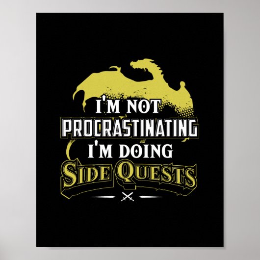 Rpg Gamer I'm Doing Side Quests - Casual Crew Neck ポスター (正面)