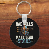 Rpg Gaming Role Playing D20 Tabletop Games Funny R キーホルダー (正面)