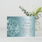 RPG Luxe | アクア シーン ファンタジー テーブルトップ ゲーマー ダイス 招待状 (スタンド正面)