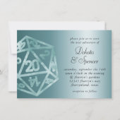 RPG Luxe | アクア シーン ファンタジー テーブルトップ ゲーマー ダイス 招待状 (正面)