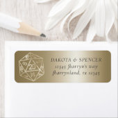 RPG Luxe | ゴールドファンタジーテーブルトップゲーマーの住所 ラベル (インサイチュ)