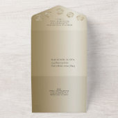 RPG Luxe | ゴールド シーン ファンタジー テーブルトップ ゲーマー ダイス オールインワン招待状 (外側)