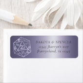 RPG Luxe | パープルファンタジー テーブルトップゲーマーの住所 ラベル (インサイチュ)