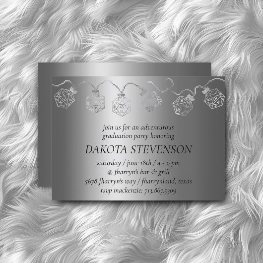 RPG Luxe | ファンタジーテーブルトップPnPゲーマー用ダイスライト 招待状