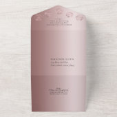 RPG Luxe | モーブ シーン ファンタジー テーブルトップ ゲーマー ダイス オールインワン招待状 (外側)