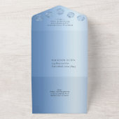 RPG Luxe | Blue Fantasy テーブルゲーム プレーヤー エントランス オールインワン招待状 (外側)