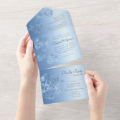 RPG Luxe | Blue Fantasy テーブルゲーム プレーヤー エントランス オールインワン招待状 (貼ってはがせる)