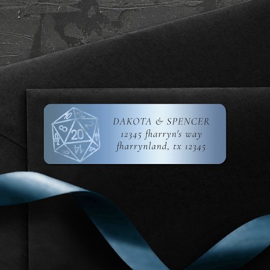 RPG Luxe | Blue Fantasy テーブルトップゲーマーの住所 ラベル