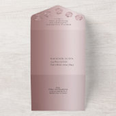 RPG Luxe | Mauve Fantasy テーブルトップゲーマーのための特別なエンターテイメ オールインワン招待状 (外側)