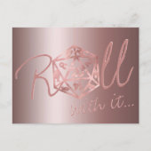 RPG Luxe | Mauve Fantasy テーブルトップゲーマー 日程変更 ポストカード (正面)