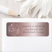 RPG Luxe | Mauve Fantasy Tabletop Gamer 住所 ラベル (インサイチュ)