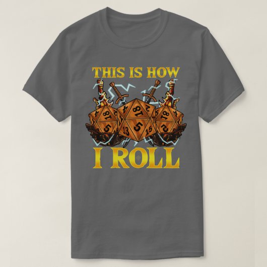 RPG Tabletopゲームの転がサイコロPunのこの方法 Tシャツ (デザイン正面)