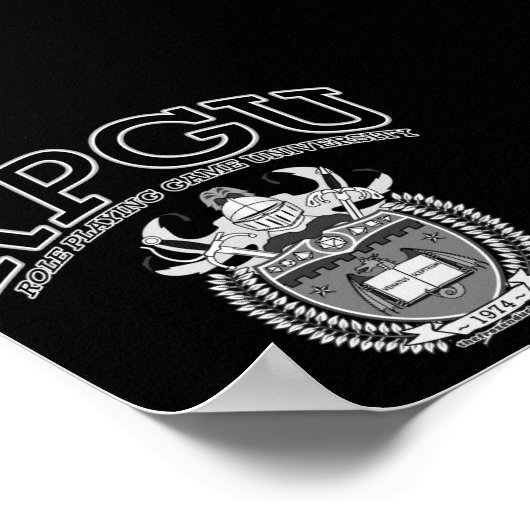 RPGU - B&W ポスター (角)