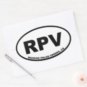 RPVランチョパロスヴェルデオーバル 楕円形シール (封筒)