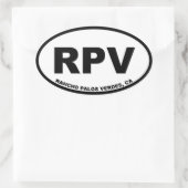 RPVランチョパロスヴェルデオーバル 楕円形シール (バッグ)