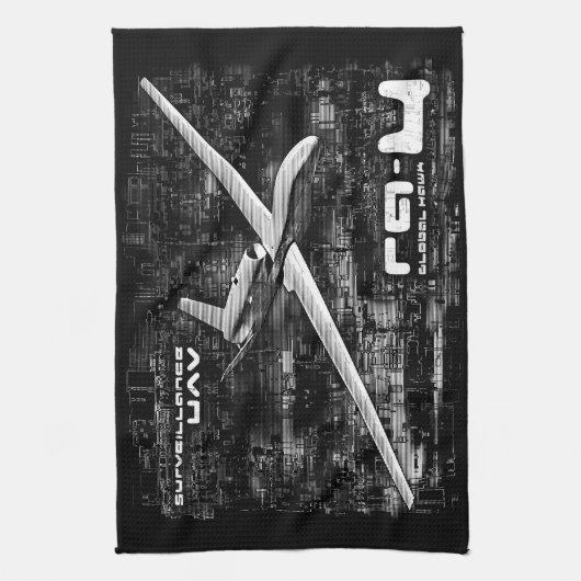 RQ-4 Global Hawk キッチンタオル (縦)