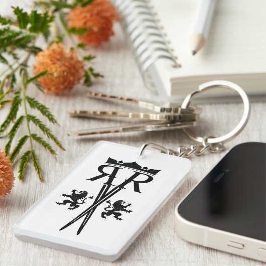 RRのロゴKeychain キーホルダー (正面右)