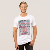 RRRのために団結する労働者階級 トライブレンドTシャツ (正面全面)