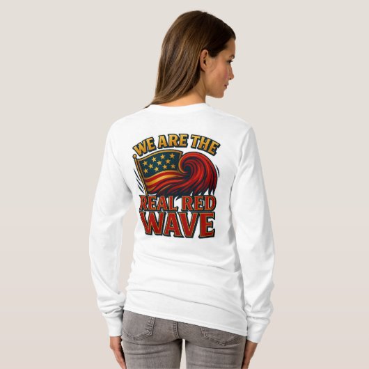 RRW トランプ バッジ Tシャツ (裏面フル)