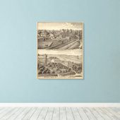 RSヒューストンとWCホワイトの酪農場 キャンバスプリント (インサイチュ (ウッドフロア))