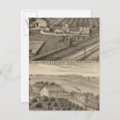 RSヒューストンとWCホワイトの酪農場 ポストカード (正面/裏面)