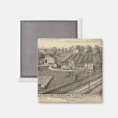 RSヒューストンとWCホワイトの酪農場 マグネット (正面/裏面)