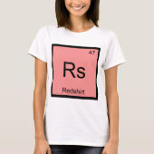 Rs - レッドシャツ化学元素記号おもしろTシャツ Tシャツ (正面)