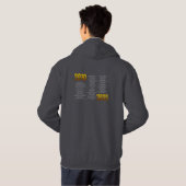 RS 15周年記念スウェット WITH 公演ヒストリー パーカ (裏面フル)