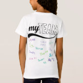 RSC U10の女の子は都市を横断します Tシャツ (裏面)