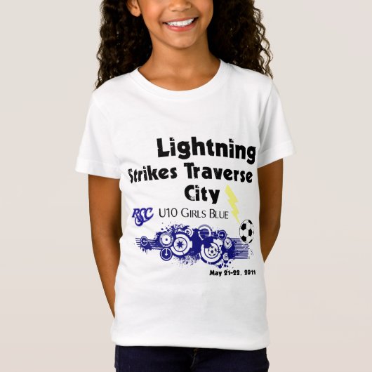 RSC U10の女の子は都市を横断します Tシャツ (正面)