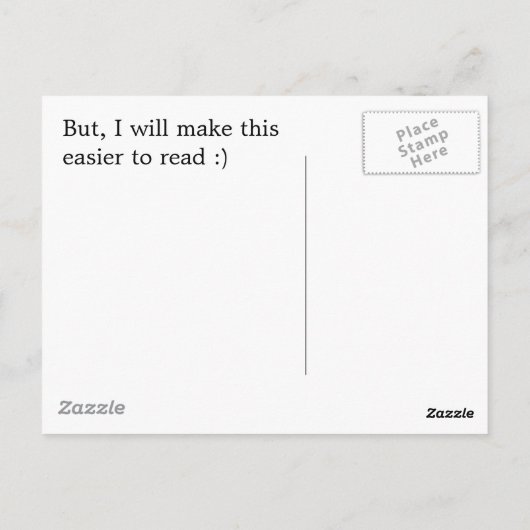 Rscheaarch at Cmabrigde Uinervtisy Psot Crad ポストカード (裏面)