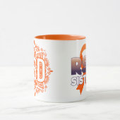 RSDの姉妹のリボンが付いているRSDの曼荼羅のオレンジハンドル マグカップ (中央)
