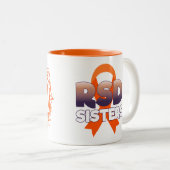 RSDの姉妹のリボン曼荼羅のマグ ツートーンマグカップ (正面右)