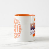 RSDの姉妹のリボン曼荼羅のマグ ツートーンマグカップ (中央)