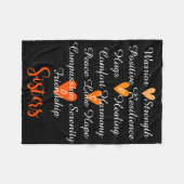 RSDの姉妹の断言総括的なblk フリースブランケット (正面(横))