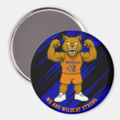 RSDの山猫が磁石を青く黒く塗る。 マグネット (正面/裏面)