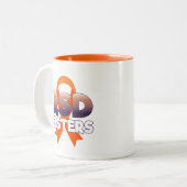 RSDの鳥RSDの姉妹のリボンのマグ ツートーンマグカップ (正面左)