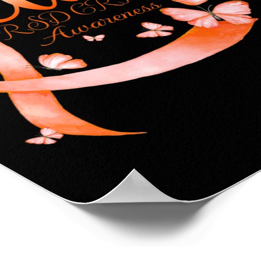 Rsd信じ Crps認識度蝶 ポスター (角)