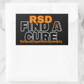 RSD/はっきりした..RSDを検索 長方形シール (バッグ)
