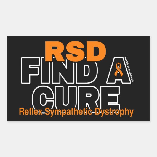 RSD/はっきりした..RSDを検索 長方形シール (正面)