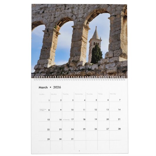 RSD Around The World | Croatia カレンダー (3月 2026)