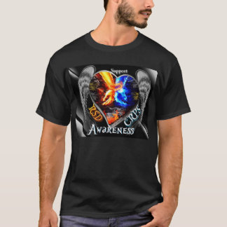 RSD CRPSによって飛ぶ燃えるような手のハートのワイシャツ Tシャツ